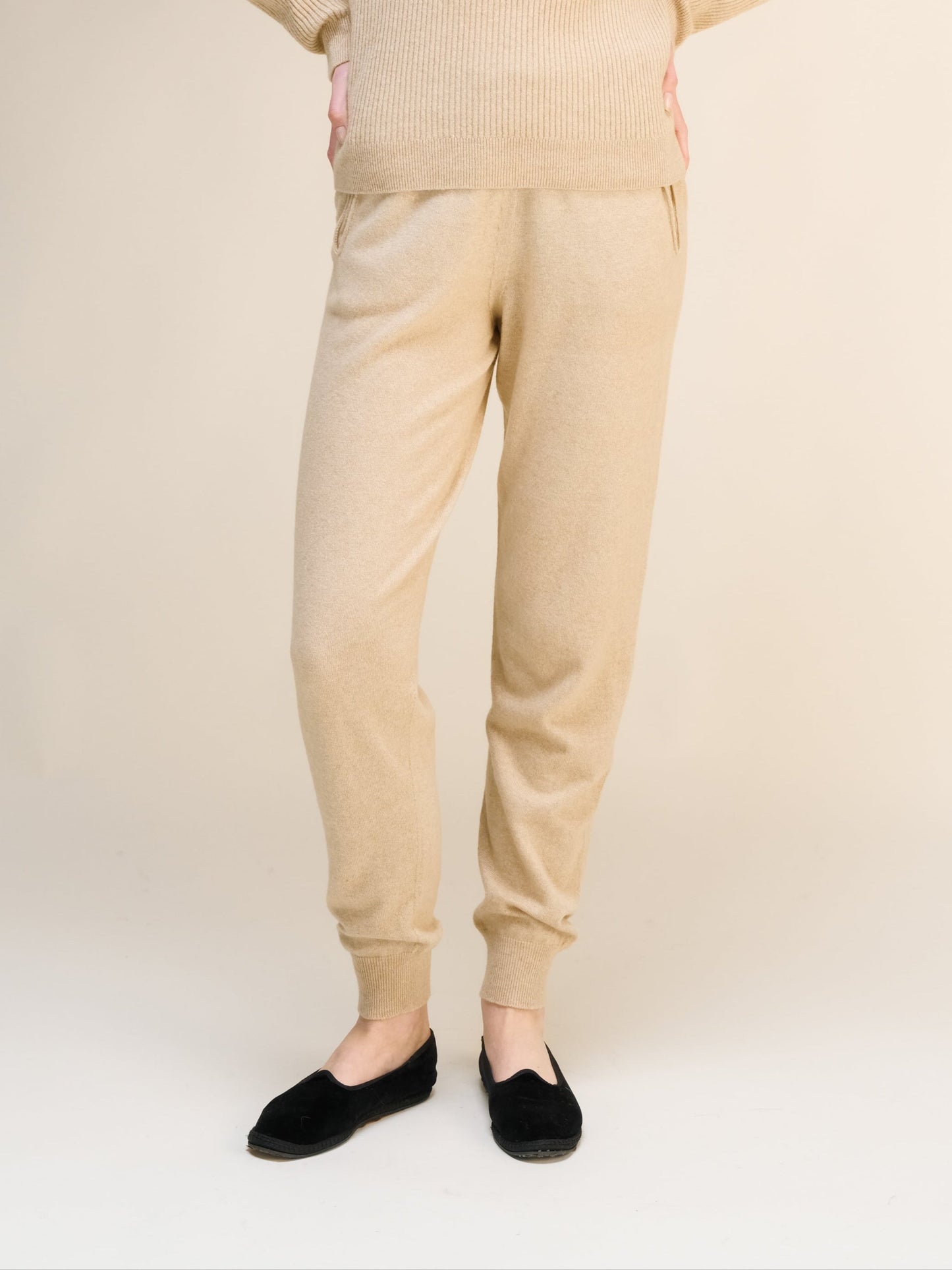 Cashmere Mix Yoga Pants (3D-Knit)