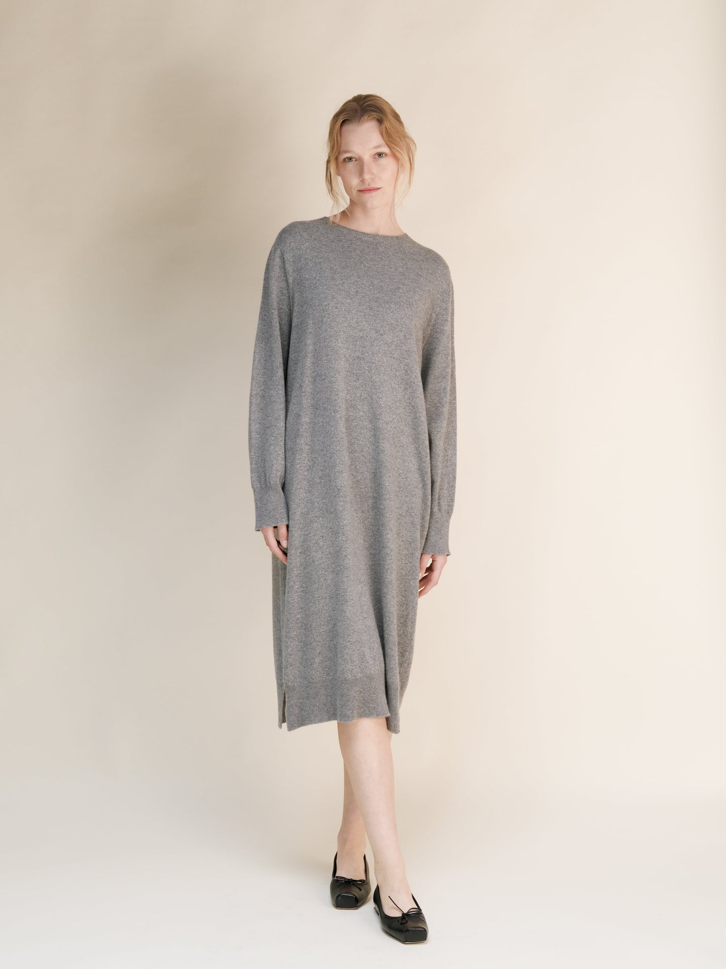 Cashmere Mix Midi Dress (3D-Knit)