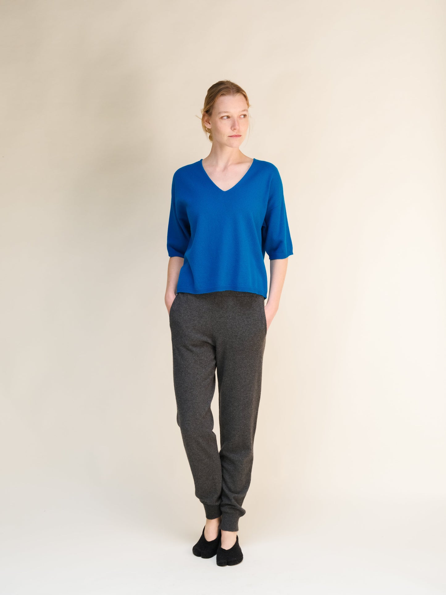 Cashmere Mix Yoga Pants (3D-Knit)