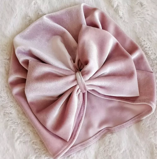 Turbantino in velluto baby