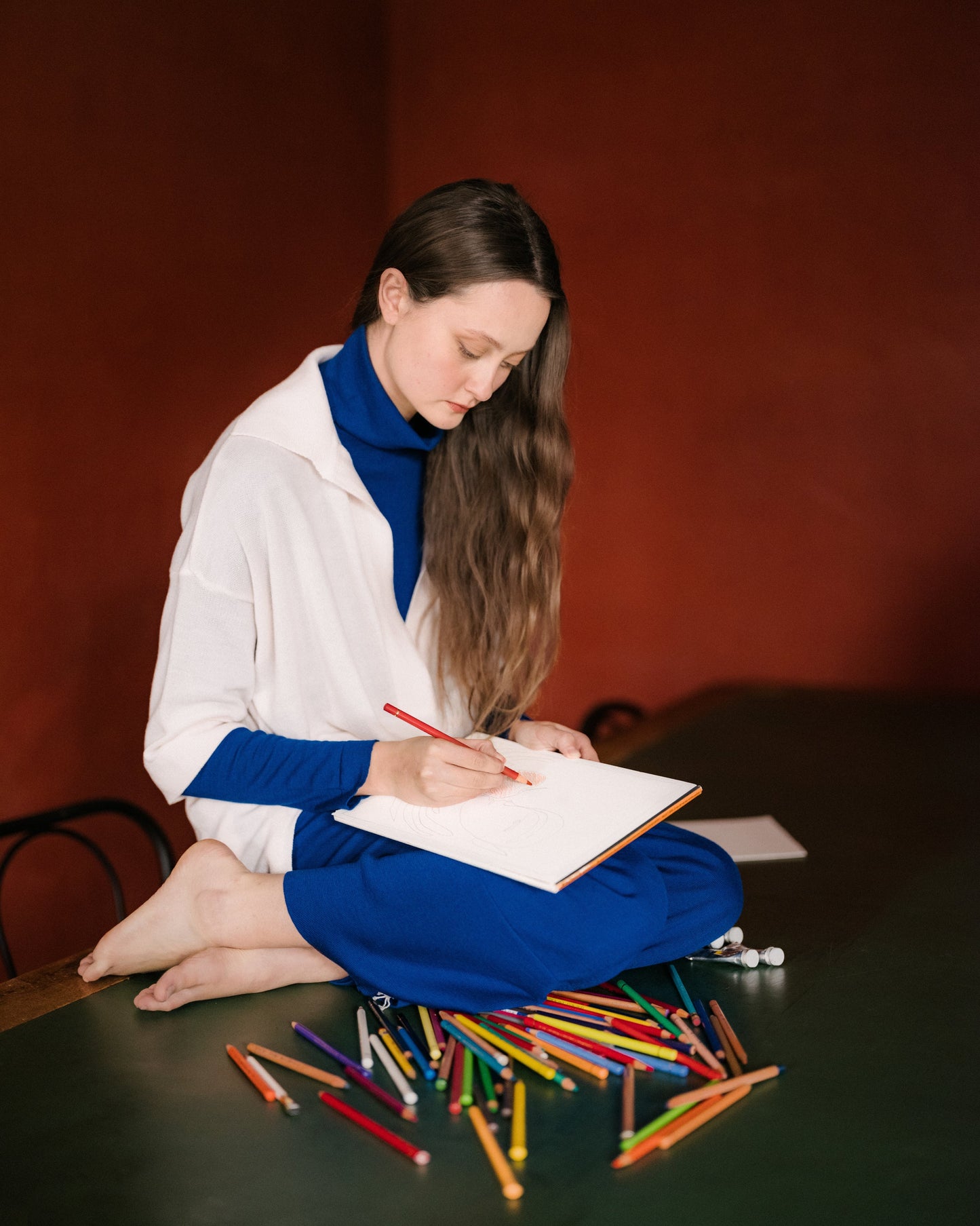 Extra Fine Merino Wool Maxi Polo