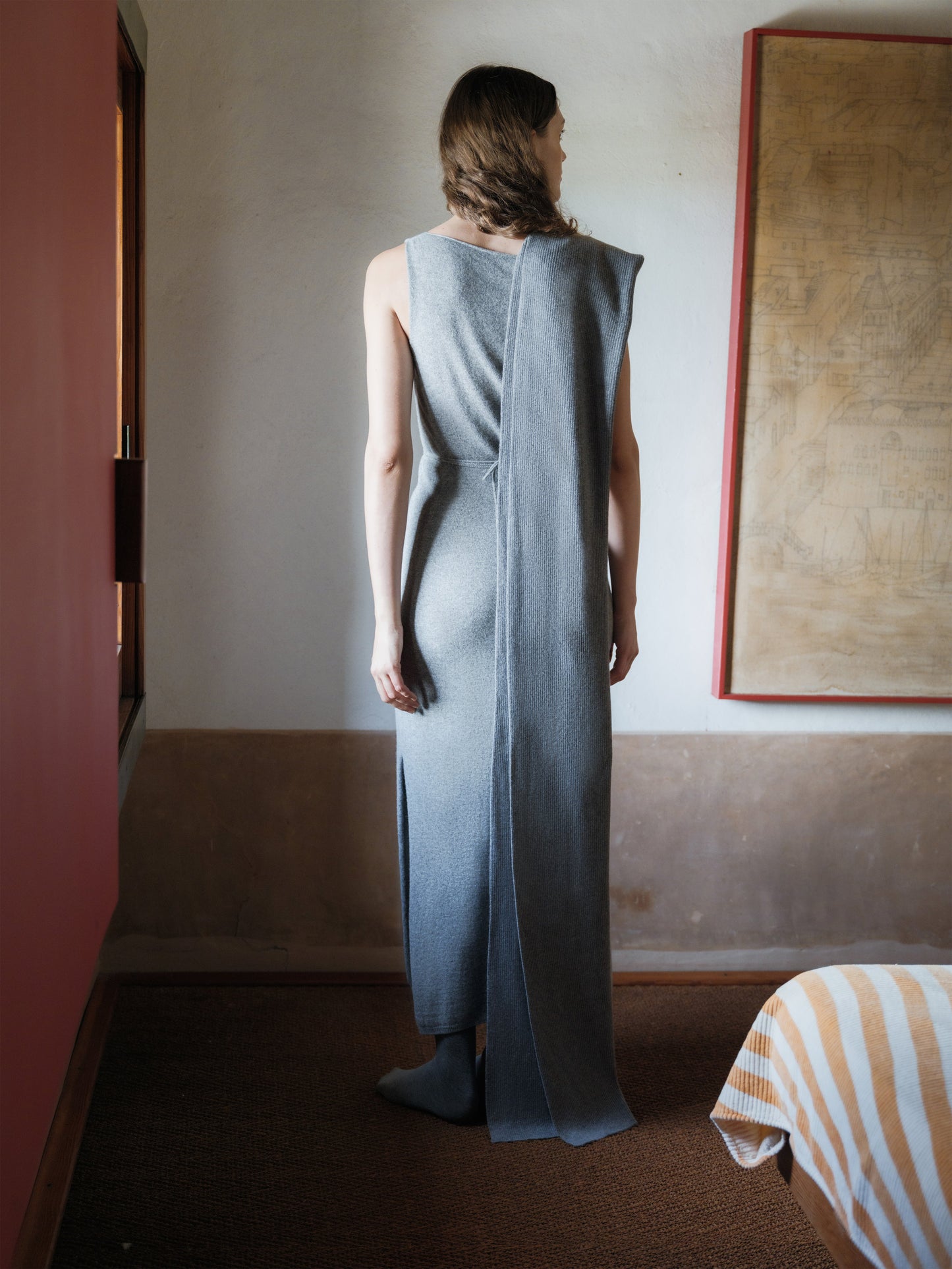 Pure Cashmere Maxi Ribbed Scarf