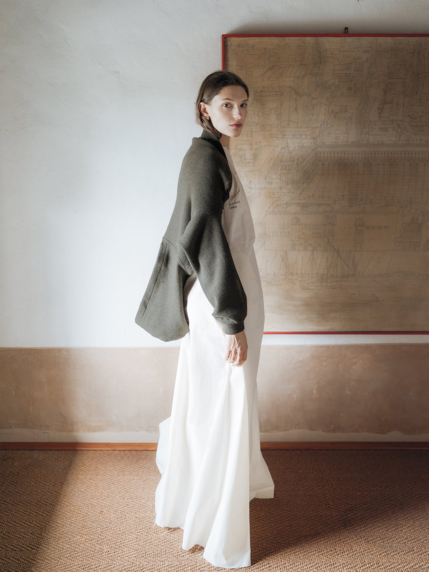 Lambswool Cropped Hoodie