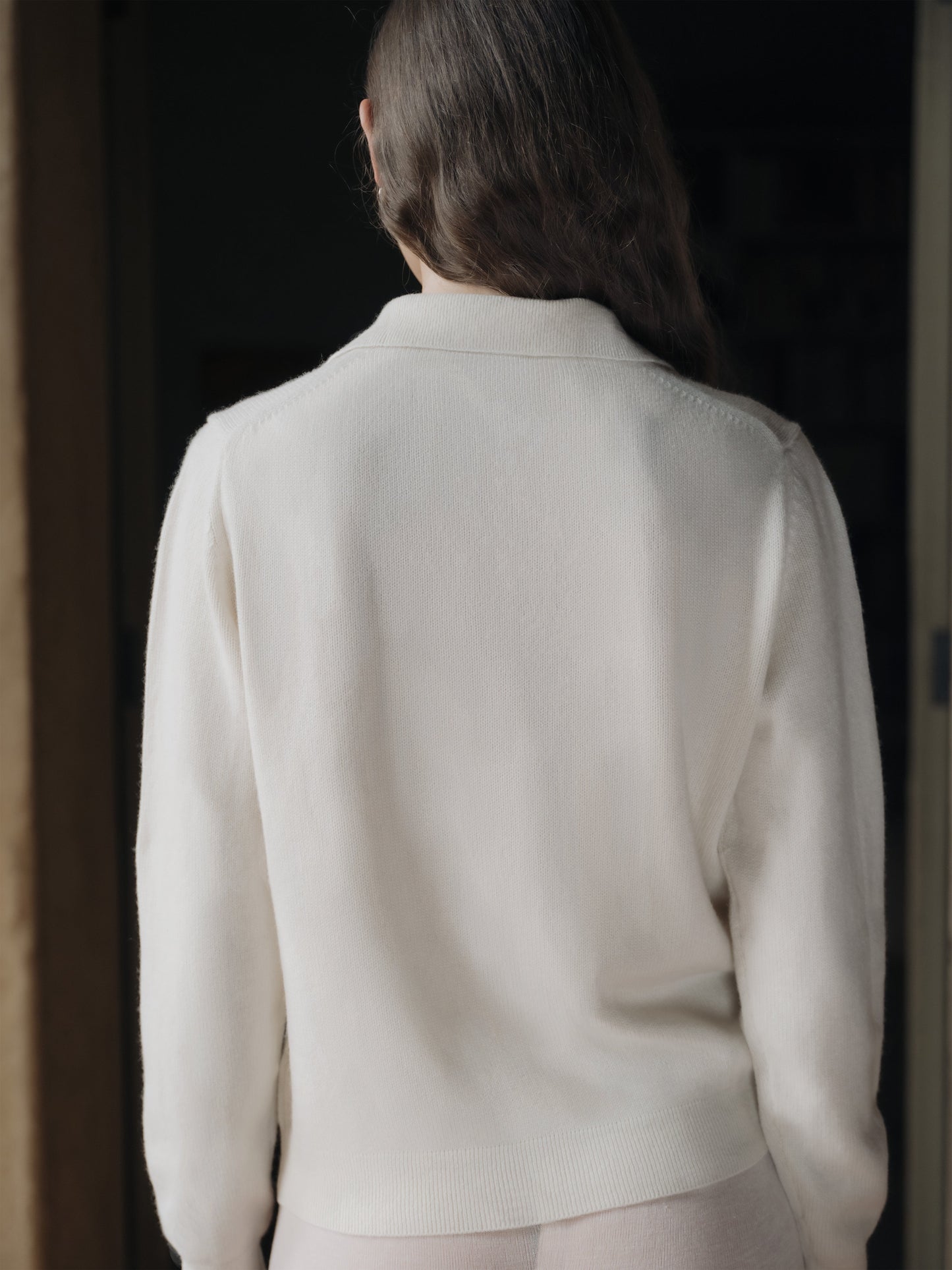 Pure Cashmere Polo Sweater