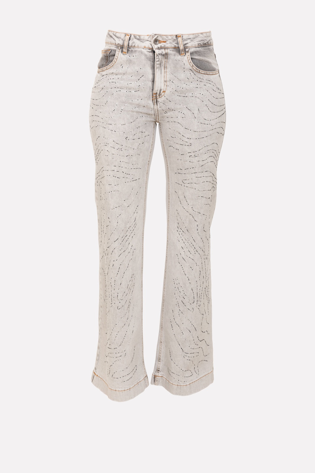 Denim con applicazione strass