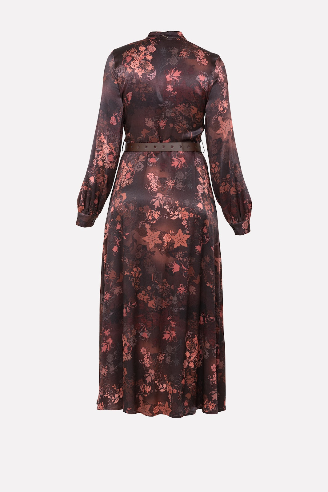 Abito chemisier fantasia sfumata con cintura No-nà