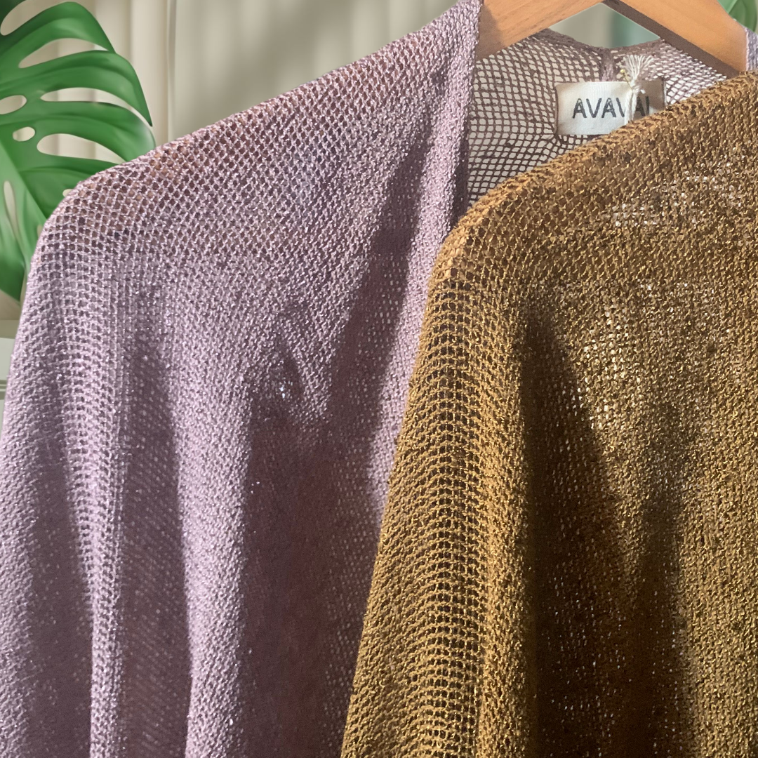 Long Raw Cotton Kaftan