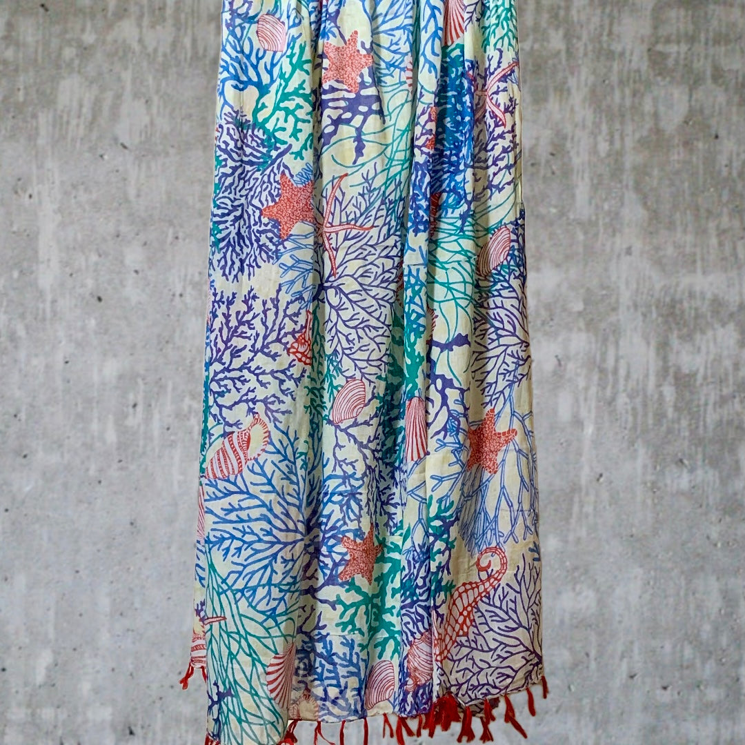 Beach Sarong / Sciarpa ✨ Blue Coral