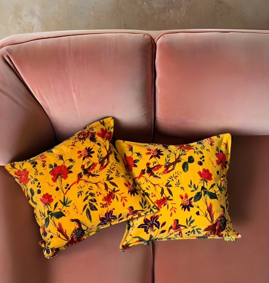 Federa per Cuscino in Velluto ✨ Exotic Yellow