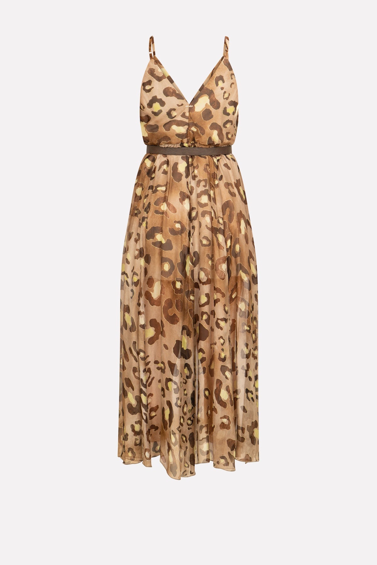 Abito animalier con cintura NO-Nà