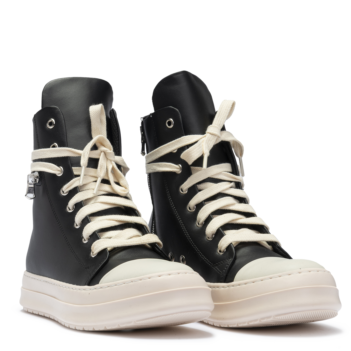 Sneakers Leather High Zip