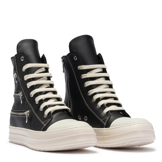 Sneakers Leather High Triple Zip