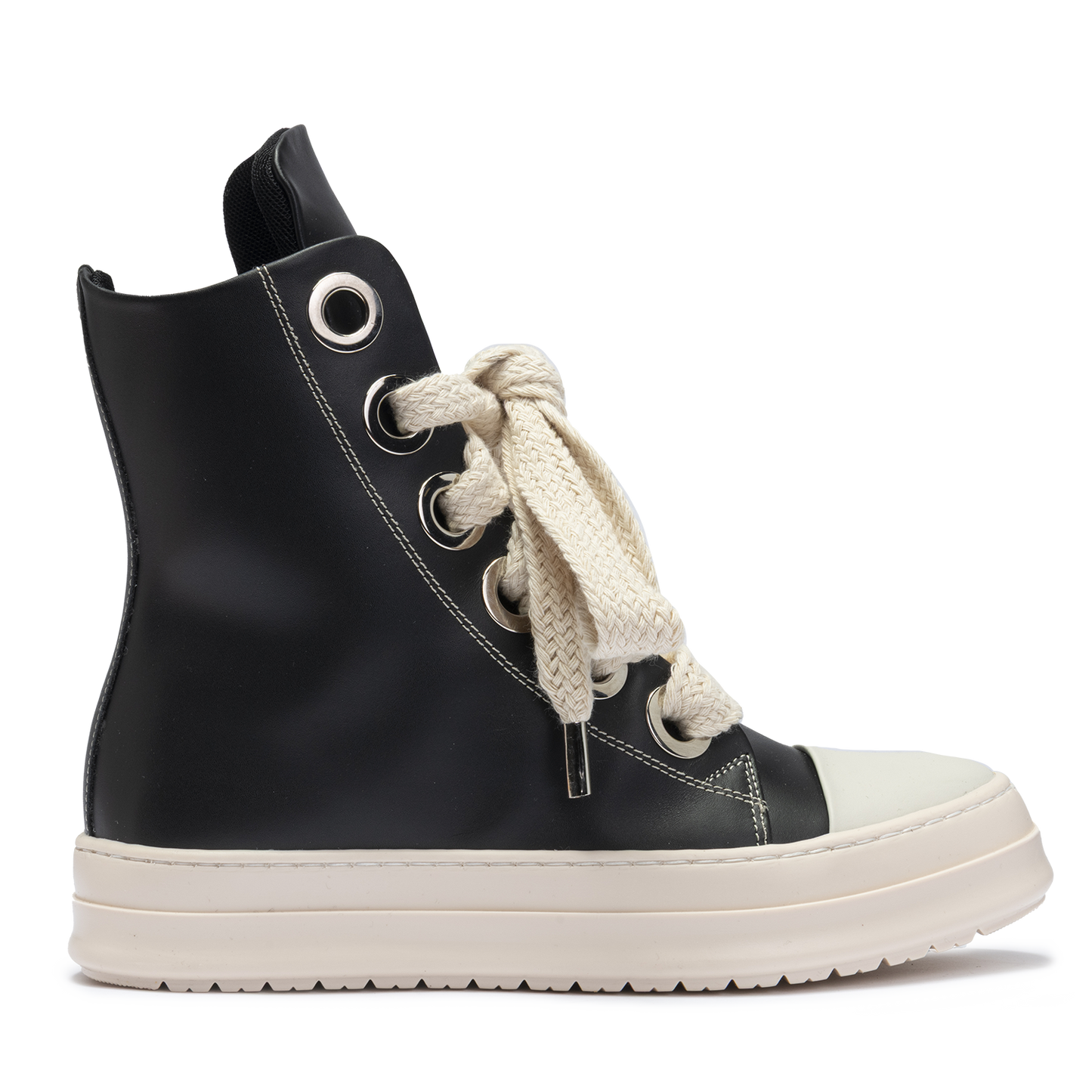 Sneakers Leather High Maxi Lace